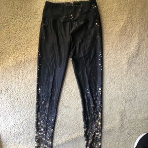 Goldsheep gold sparkle legging size M